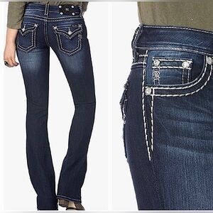 MISS ME dark wash bootcut jeans